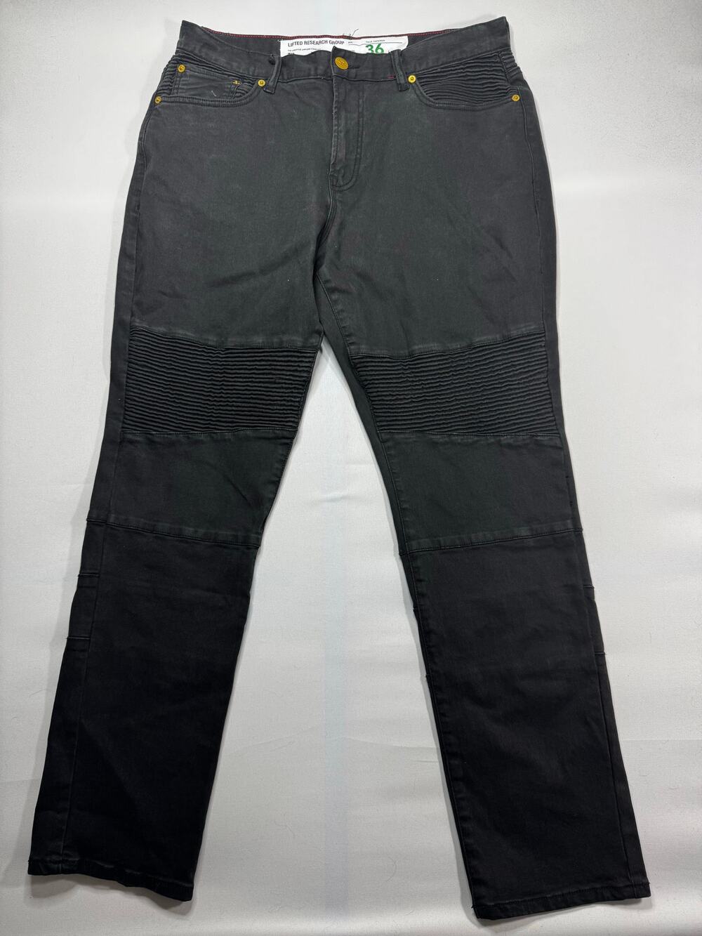 LRG Lifted Research Group Men's True Tapered Black Denim Jeans - Size 36 (35x32)
